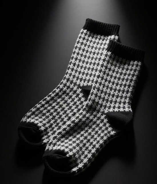 Wollen sok voor platte sokkenbreimachine